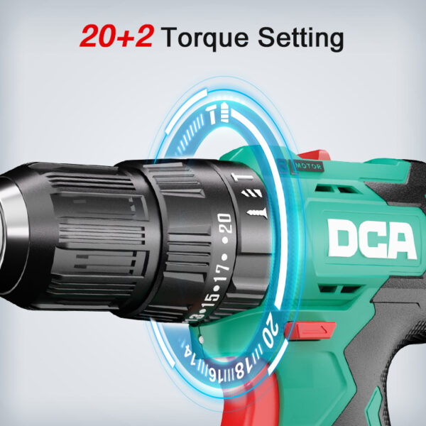 DCA 20V 13mm Cordless Brushless Hammer Drill (Tool Only)