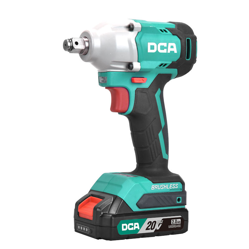 DCA 20V Brushless Impact Wrench 298nm Kit With 2.0Ah*1 & Charger