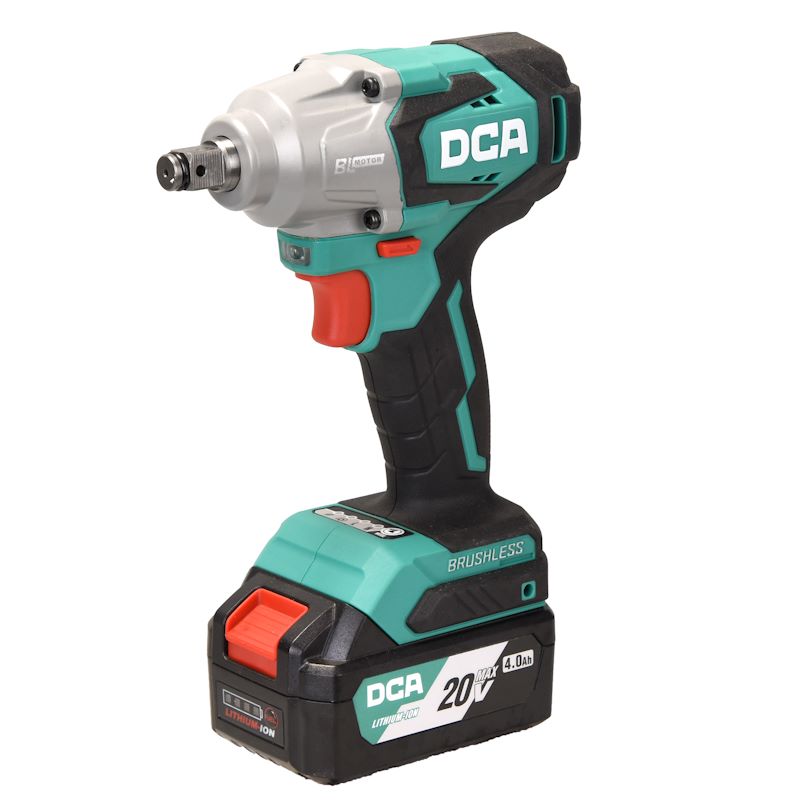 DCA 20V Brushless Impact Wrench 320nm Kit With 4.0Ah*1 & Charger