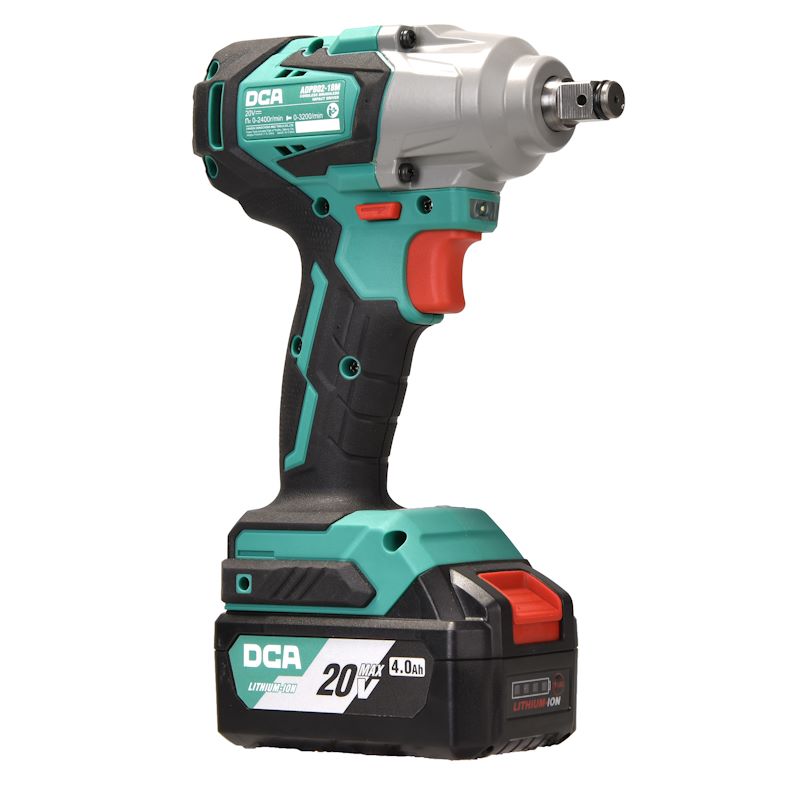 DCA 20V Brushless Impact Wrench 320nm Kit With 4.0Ah*2 & Charger