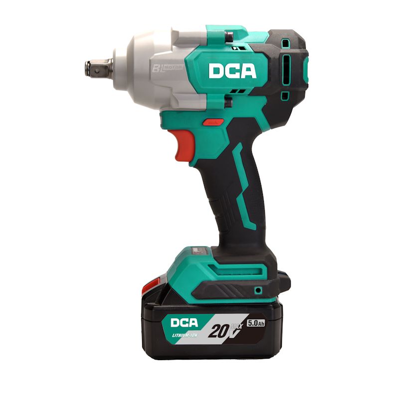 DCA 20V Brushless Impact Wrench 698nm Kit With 5.0Ah*1 & Charger