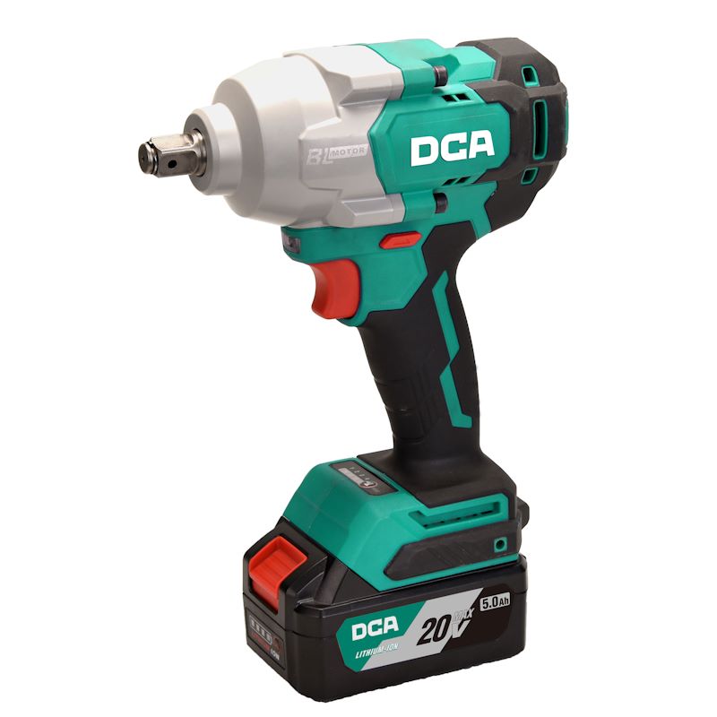 DCA 20V Brushless Impact Wrench 698nm Kit With 5.0Ah*1 & Charger