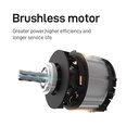 DCA 20V Cordless Brushless Angle Grinder Kit With 4.0Ah*1 & Charger