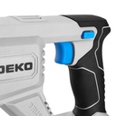 DEKOPRO 20V BRUSHLESS ROTARY HAMMER, No Load Speed: 0-1150rpm Impact Rate : 0-4200bpm Impact Energy per Stroke: 3.2J.