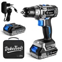 20V Cordless Brushless Drill With 2pc 2.0Ah Battery & 1pc Charger - Bag DEKOPRO Tools