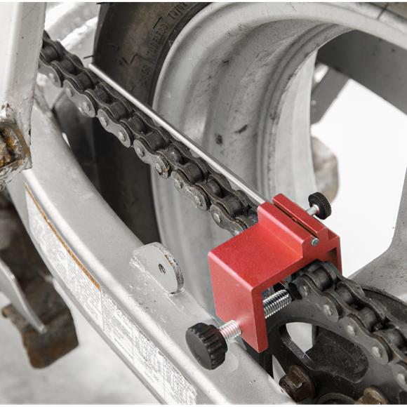 Motorcycle Chain Alignment Tool