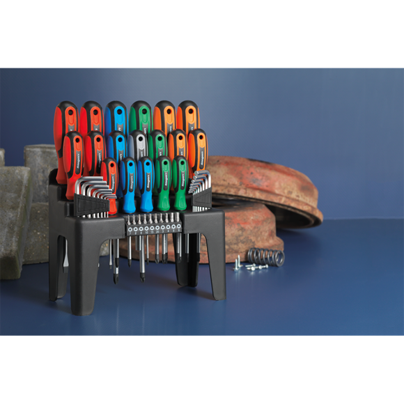 Screwdriver, Hex Key & Bit Set 44pc