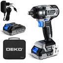 20V Cordless Brushless Impact Wrench With 2pc 2.0Ah Battery & 1pc Charger - Bag DEKOPRO Tools