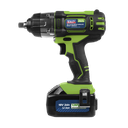 Cordless Impact Wrench 18V 3Ah Li-ion 1/2"Sq Drive Hi-Vis