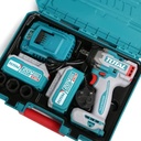 TOTAL TIWLI2050 Brushless Cordless Impact Wrench Set – 20V, 500Nm