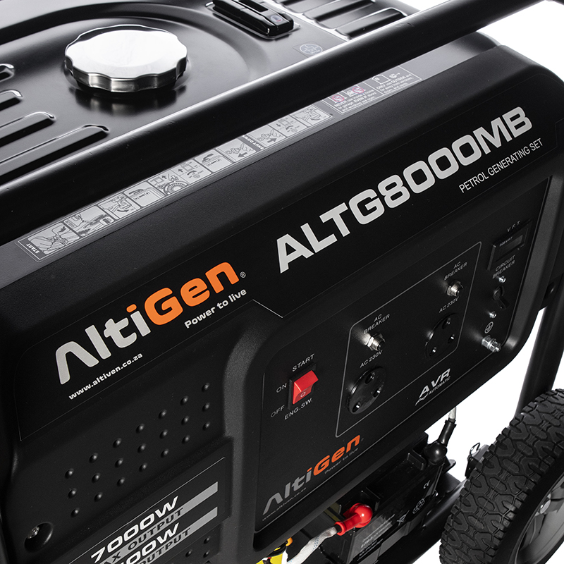 ALTIGEN® 8.5 KVA Electric Start Petrol Generator - Black Edition 7.0KW