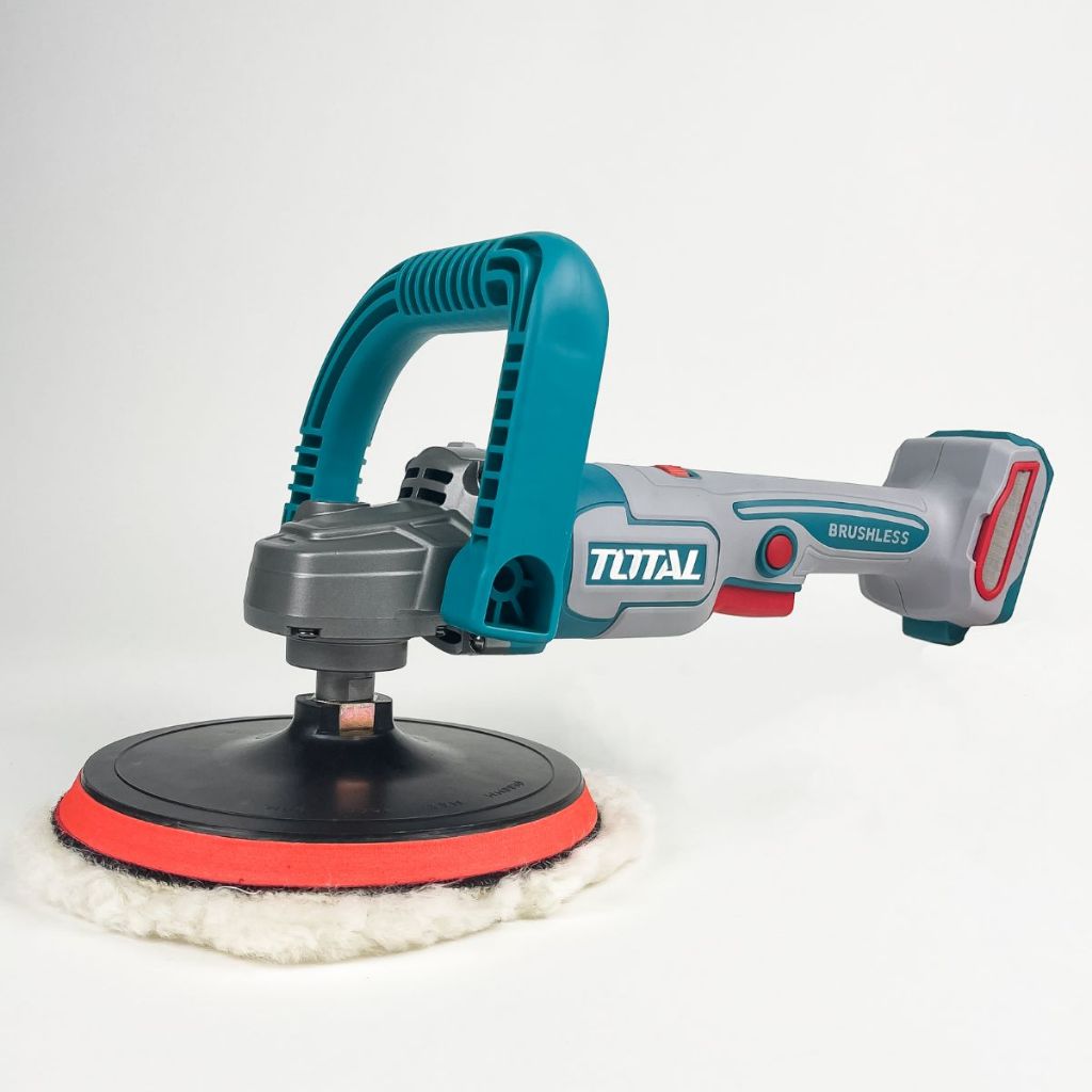 TOTAL TAPLI2018 Industrial Brushless Cordless Angle Polisher – 20V, 180mm | Tool Only