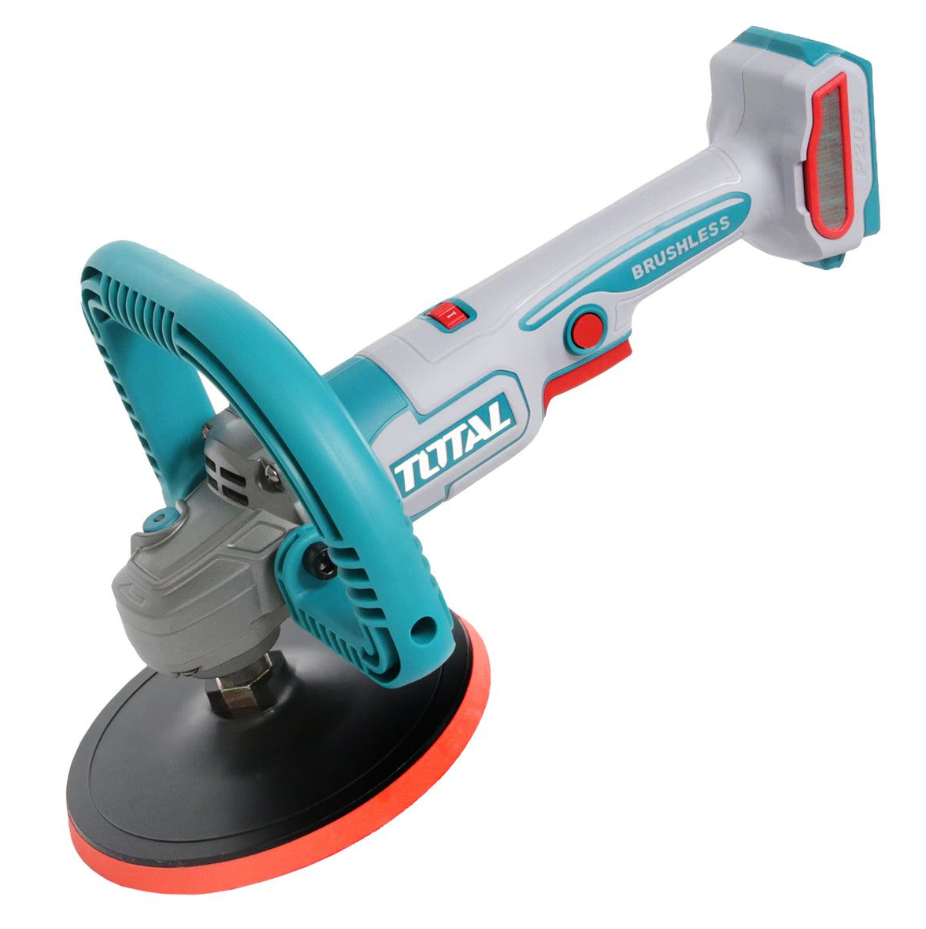 TOTAL TAPLI2018 Industrial Brushless Cordless Angle Polisher – 20V, 180mm | Tool Only