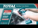 TOTAL TAPLI2018 Industrial Brushless Cordless Angle Polisher – 20V, 180mm | Tool Only