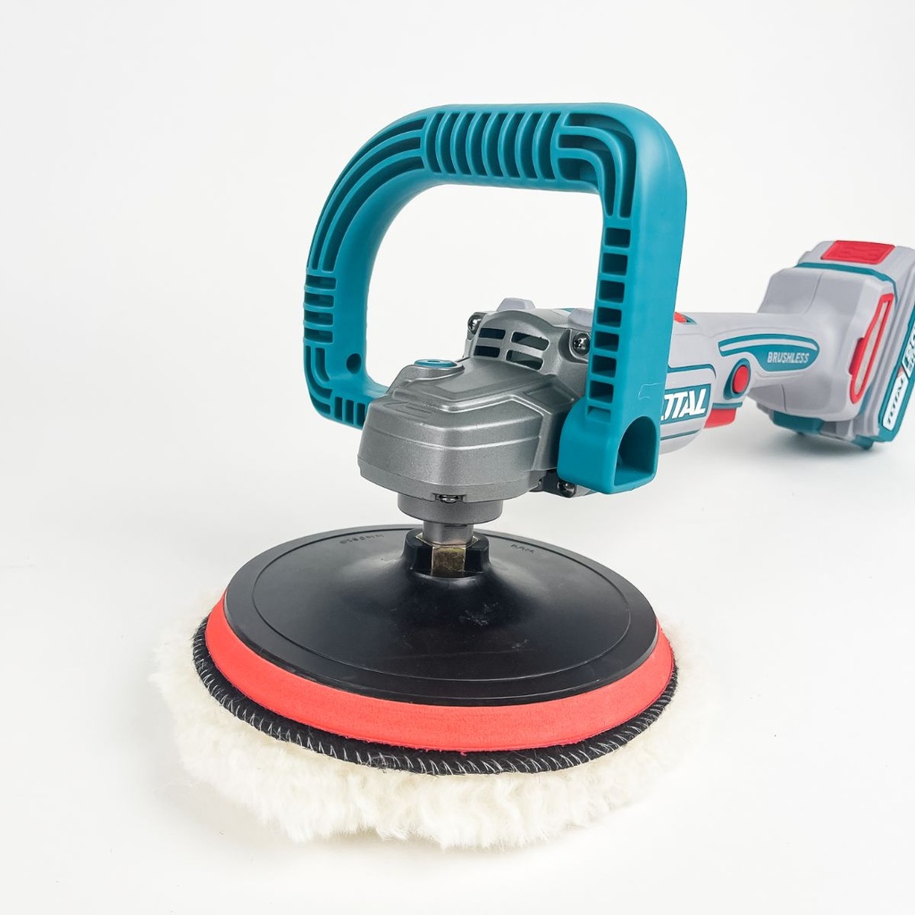 TOTAL TAPLI20181 Industrial Brushless Cordless Angle Polisher Kit – 20V, 180mm