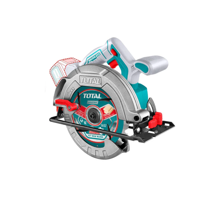 Cordless Brushless Circular Saw 20V 185mm, TOTAL TOOLS