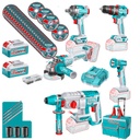 TOTAL TCKLI20595 5-Piece Industrial Brushless Cordless Combo Kit – 20V