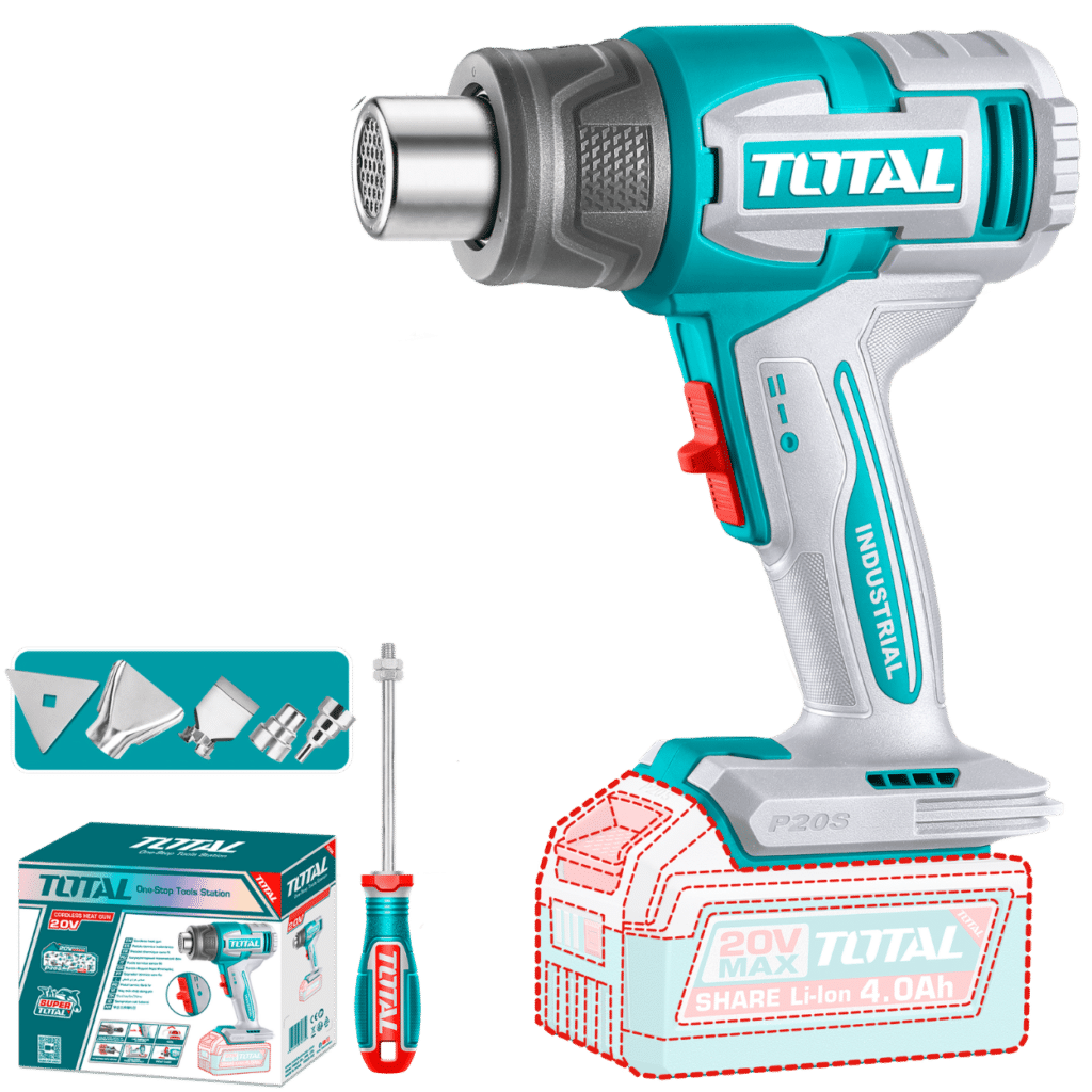 TOTAL TBLI2008 Industrial Cordless Heat Gun – 20V | Tool Only