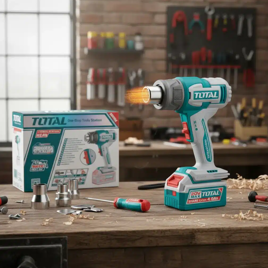 TOTAL TBLI2008 Industrial Cordless Heat Gun – 20V | Tool Only