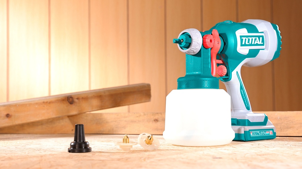 TOTAL TSGLI2004 Cordless Spray Gun – 20V, 1000ml | Tool Only