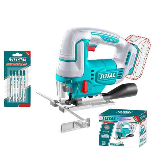 TOTAL TJSLI1008 Industrial 20V Brushless Cordless Jig Saw – Tool Only