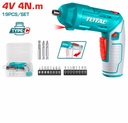 TOTAL TSDLI0442 4V 1.5Ah USB Type-C Cordless Screwdriver Set