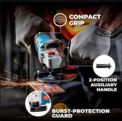 DongCheng DSM02-115 Industrial 710W 115mm Angle Grinder