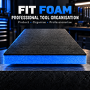 Foam Organiser Blue/Black 1000 x 1000x 50mm