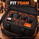 Foam Organiser Orange/Black 1000 x 1000x 50mm