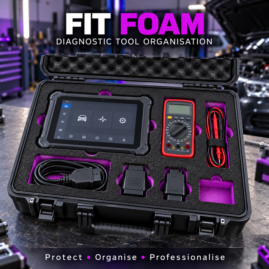 Foam Organiser Purple/Black 1000 x 1000x 50mm 