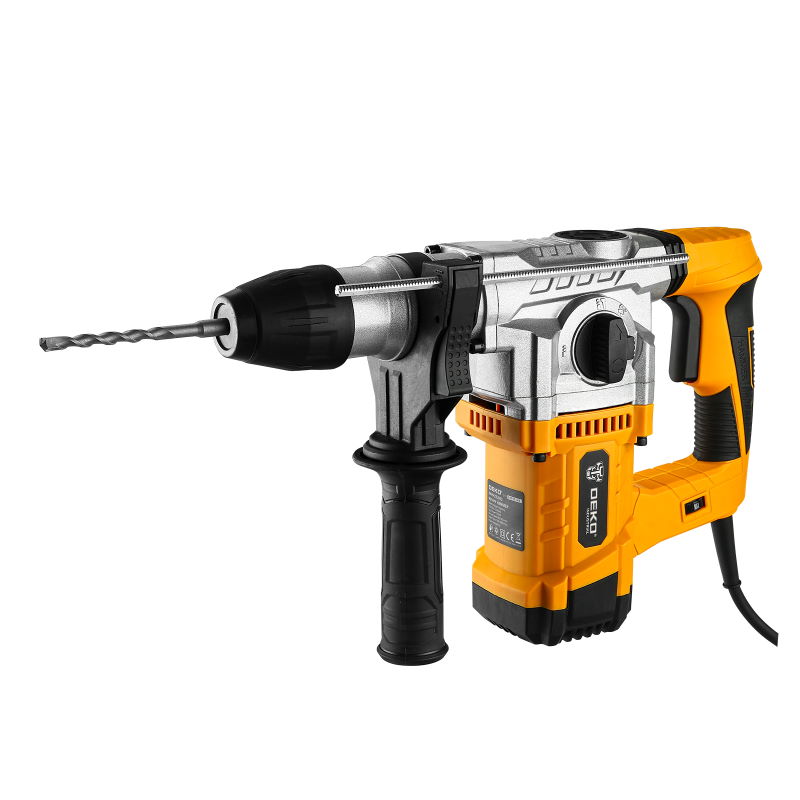 DKRH32LD12 - 1250W Electric Industrial Rotary Hammer in a DEKO Tools case.