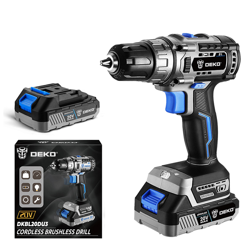 DKBL20DU3-HS2 - Brushless Cordless Drill  With 2 x 2.0Ah Battery And Charger 