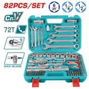 Socket Set 82 Pcs 1/4"&1/2" Socket set
TOTAL TOOLS