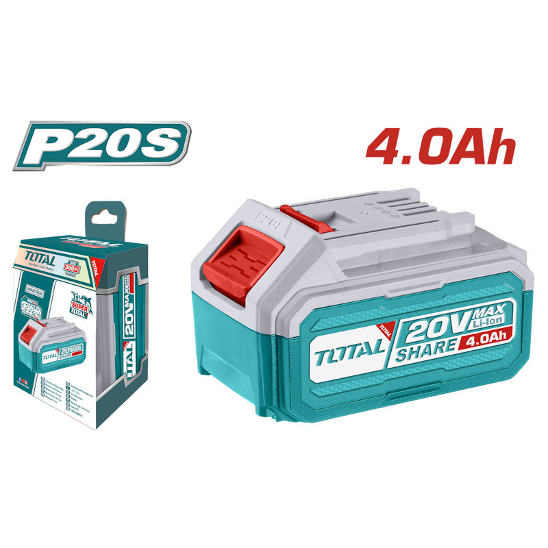 TOTAL TFBLI20021 Industrial 20V 4.0Ah Lithium-Ion Battery Pack