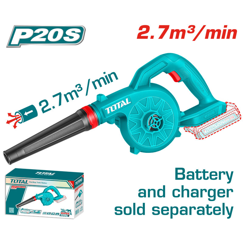 TOTAL TABLI2078 Cordless Blower – 20V, 18,000rpm | Tool Only