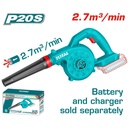 TOTAL TABLI2078 Cordless Blower – 20V, 18,000rpm | Tool Only