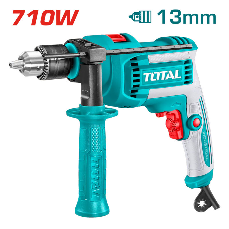 TOTAL TG1071366 710W Variable-Speed Impact Drill – 13mm