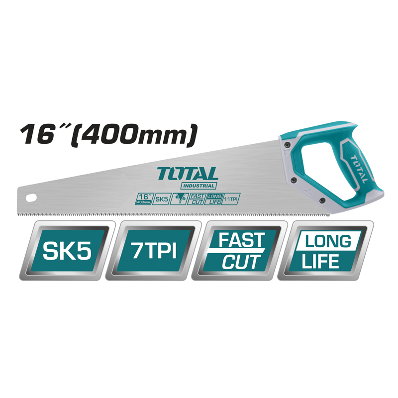 Hand Saw 400mm (16"), TOTAL TOOLS