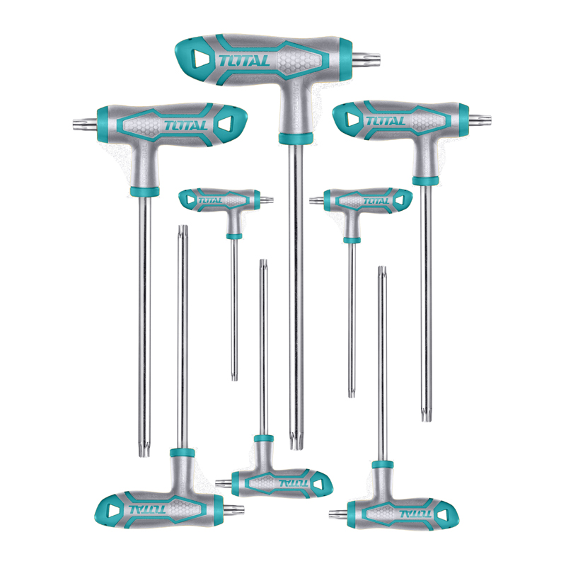 Torx Wrench Set 8Pcs T-handle, TOTAL TOOLS