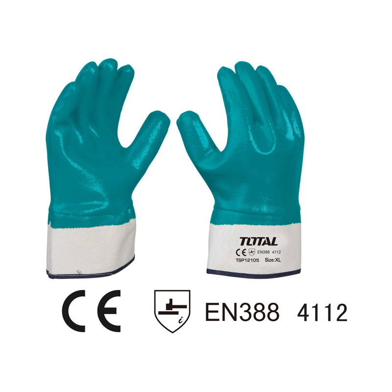 XL Heavy Nitrile Gloves, TOTAL TOOLS