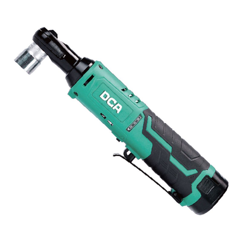 DCA 12V Cordless Brushless Ratchet Wrench + 2,0Ah Batteries + Charger
