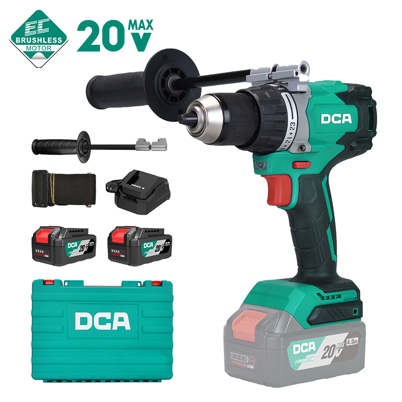 DCA ADJZ06-13DM 20V Brushless Cordless Driver Drill Kit – 120Nm ( 2 x Batteries )