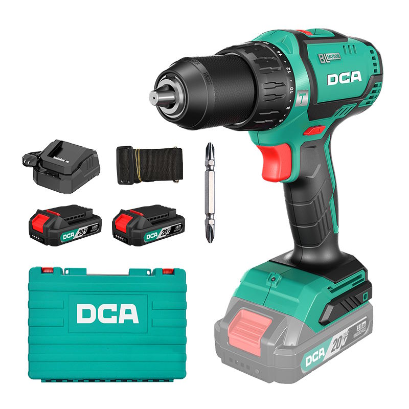 DCA ADJZ05-13AM 20V Brushless Cordless Hammer Drill Kit – 60Nm