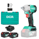 DCA 20V Brushless Impact Wrench 320nm Kit With 4.0Ah*2 & Charger