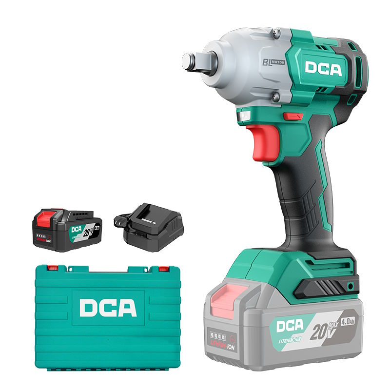 DCA ADPB488DM 20V Brushless Cordless Impact Wrench Kit – 488Nm