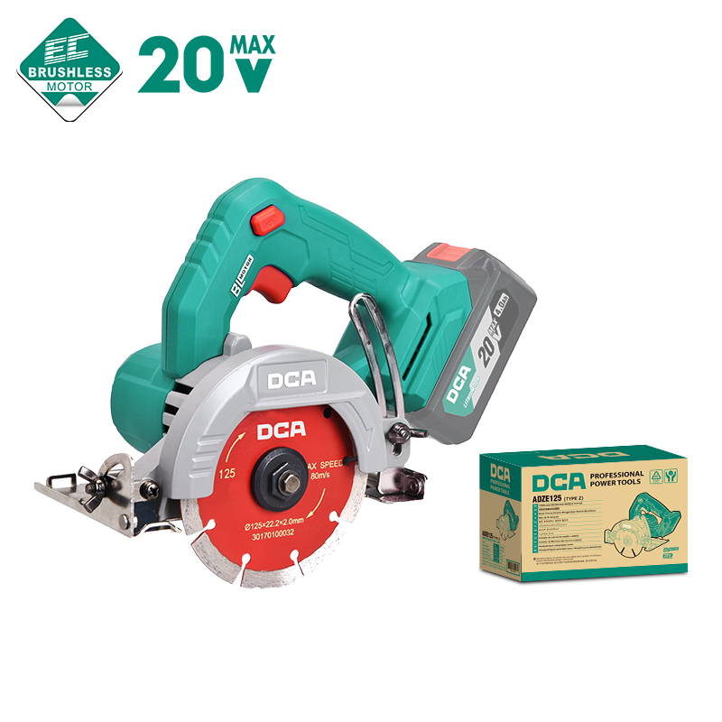 DCA 20V Cordless Brushless Marble Cutter 125mm (Tool Only)