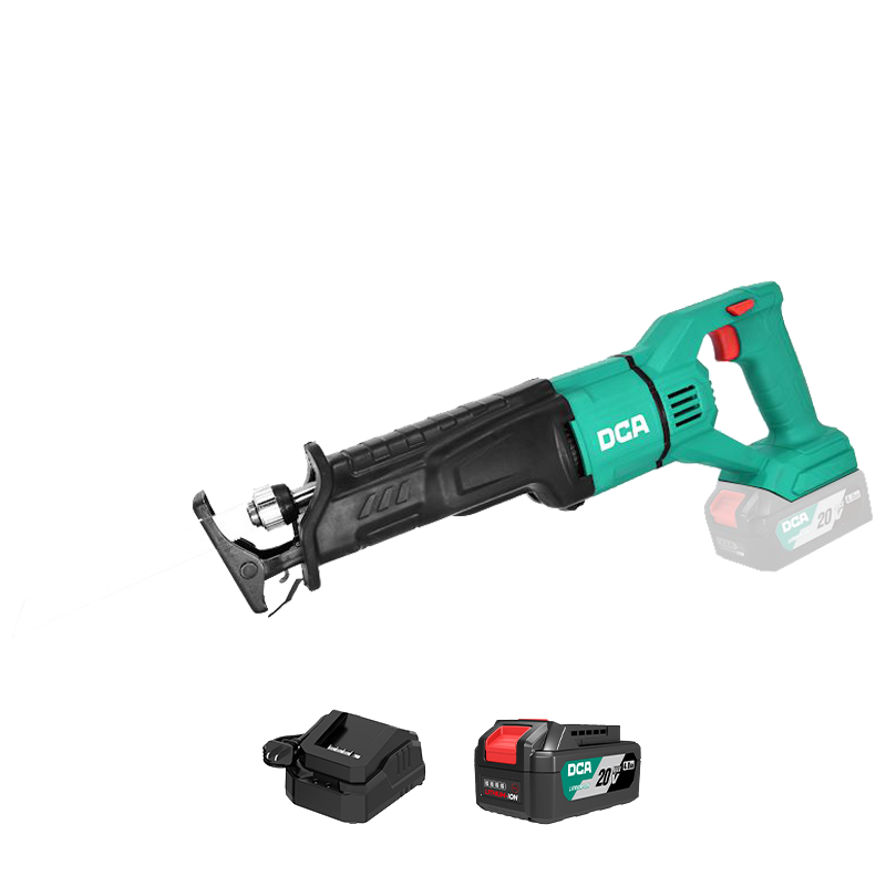 DCA 20V Cordless Reciprocating Saw With 4.0Ah*1 & Charger