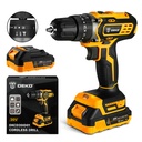 DEKO 20V Cordless Impact Drill With2pc 2.0Ah Lithium-Ion Battery & 1pc Charger