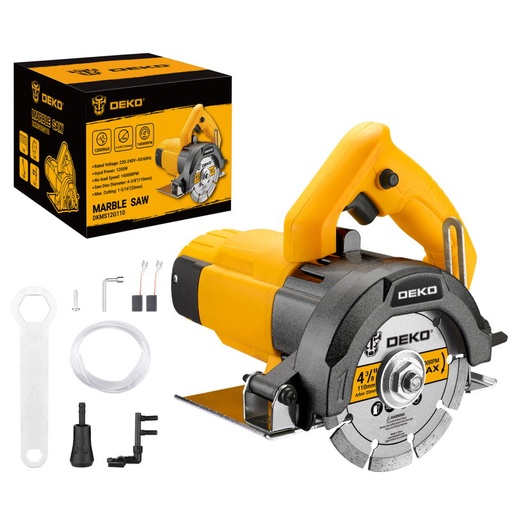 [DKMS12G110] DEKO DKMS12G110 1200W 110mm Electric Marble Saw – 33mm Cutting Depth