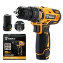DEKO Tools 12V Cordless Impact Drill with 2pc1.5Ah Battery & Charger